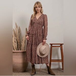 Vici Floral Forest Fairy Midi Dress Size Small